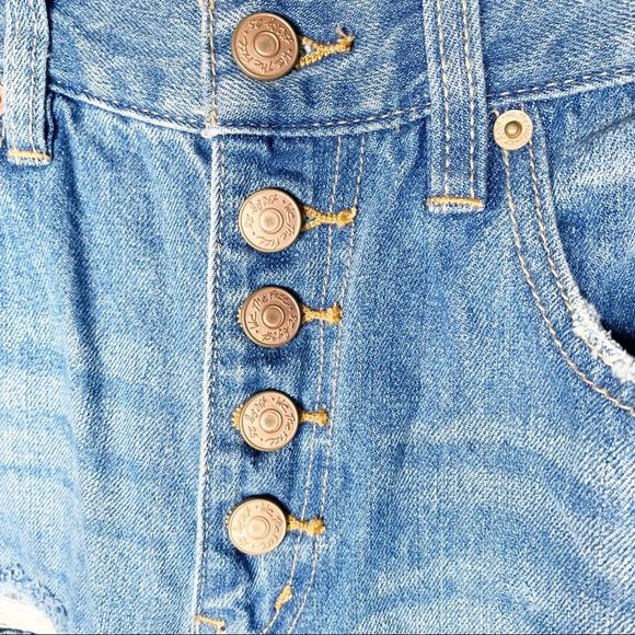 New Free People Blossom Rigid Soak Up The Sun Skinny Cropped Distressed size 26 - Picture 8 of 12